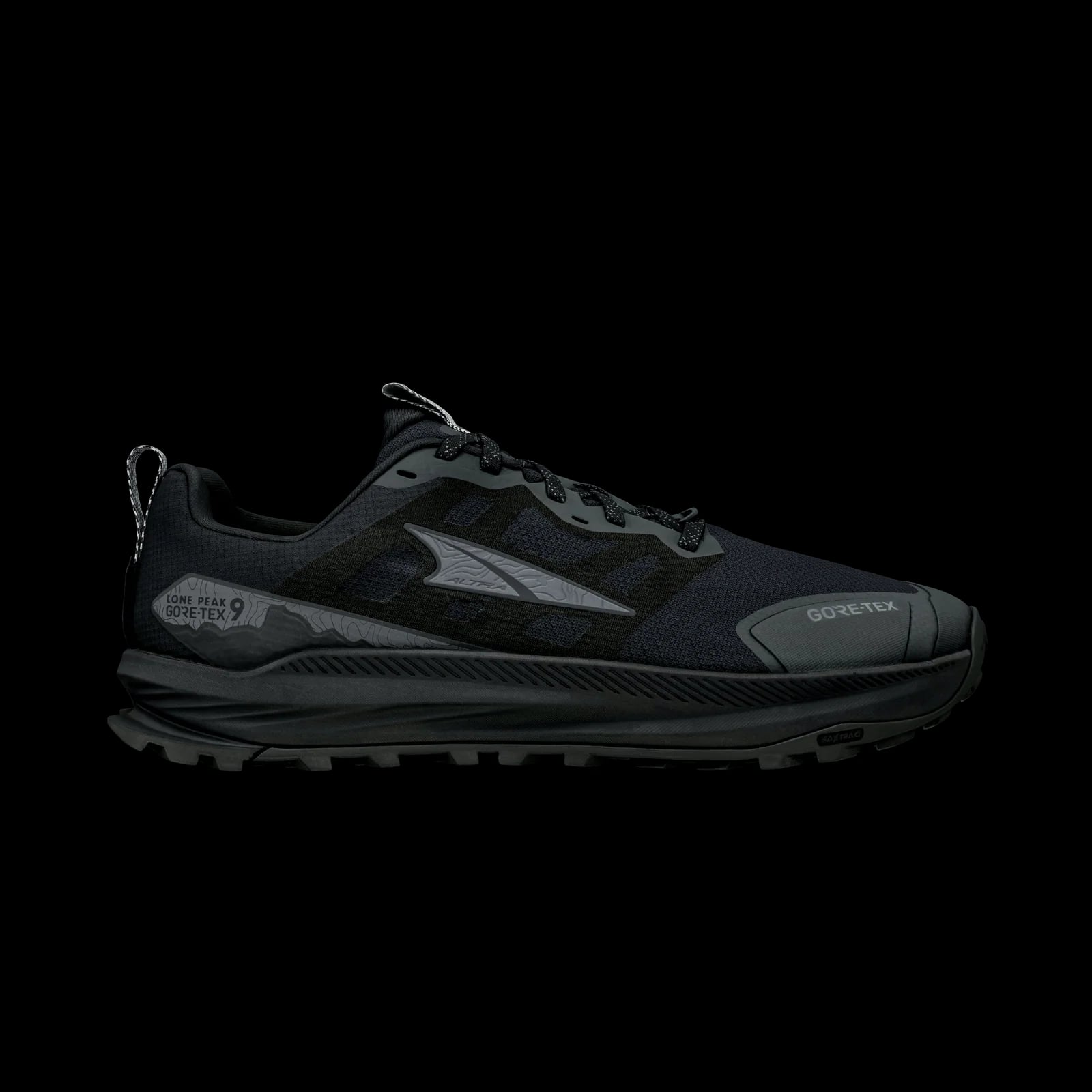 Altra Lone Peak 9 GTX Trail Running Shoe — Black