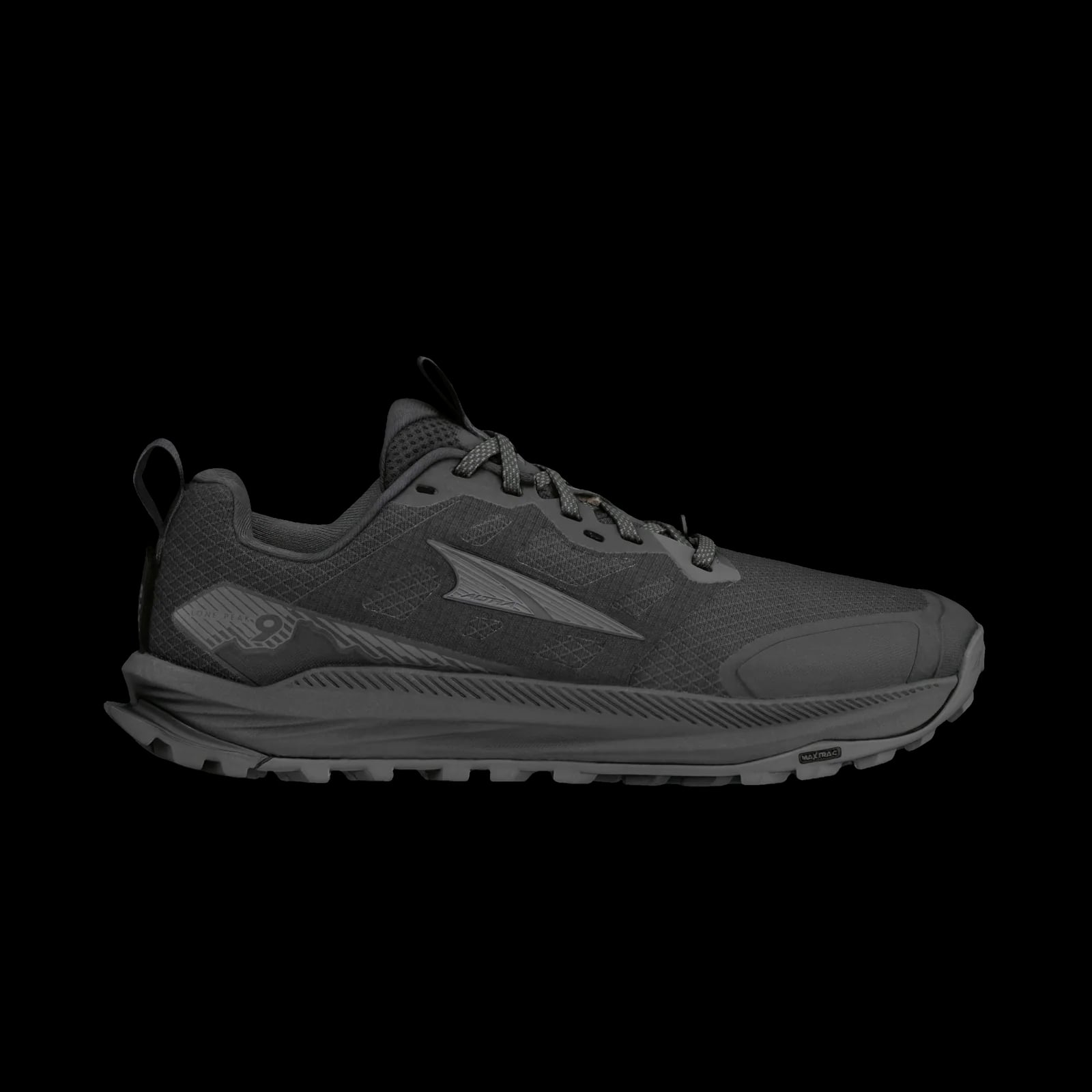 Altra Lone Peak 9 Trail Running Shoe Green Milieu/Sea Pine/Bone White - Women's — Black