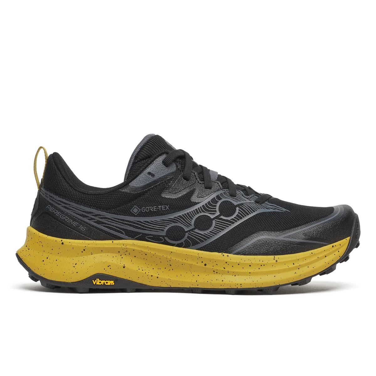 Saucony Peregrine 16 GTX — Black/Yellow
