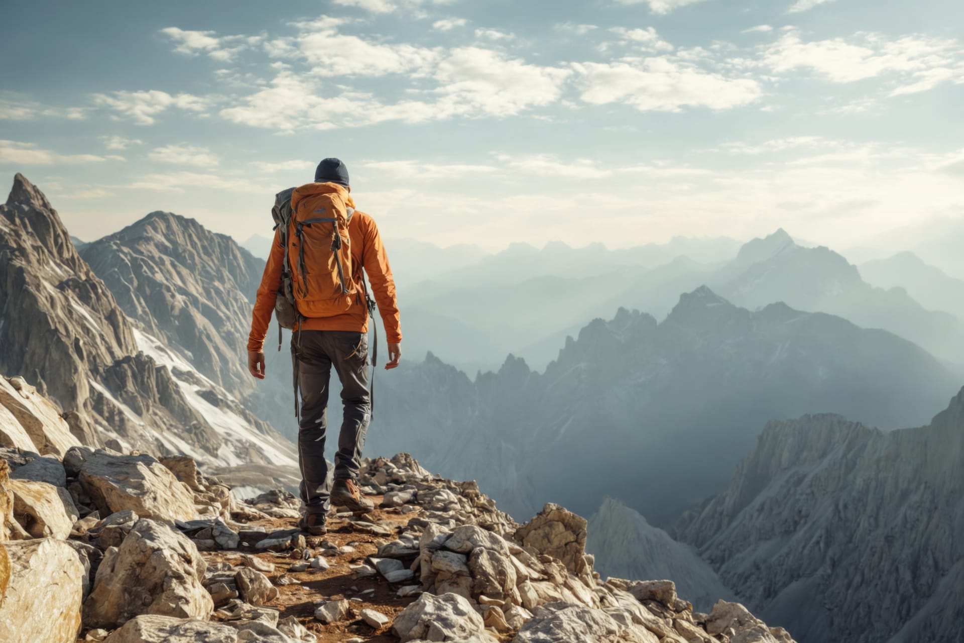 Alpine terrain with jagged peaks — temporary stand-in for climbing